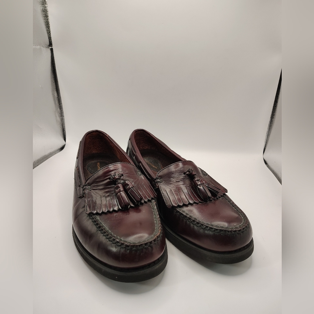 Rockport DMX Comfort Tassel Loafers Men's 8W Oxblood Leather Slip On Shoes